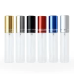 Paquete De Botellas De Cristal 10ml Con Tapa Metalica Mix Color 6 Piezas