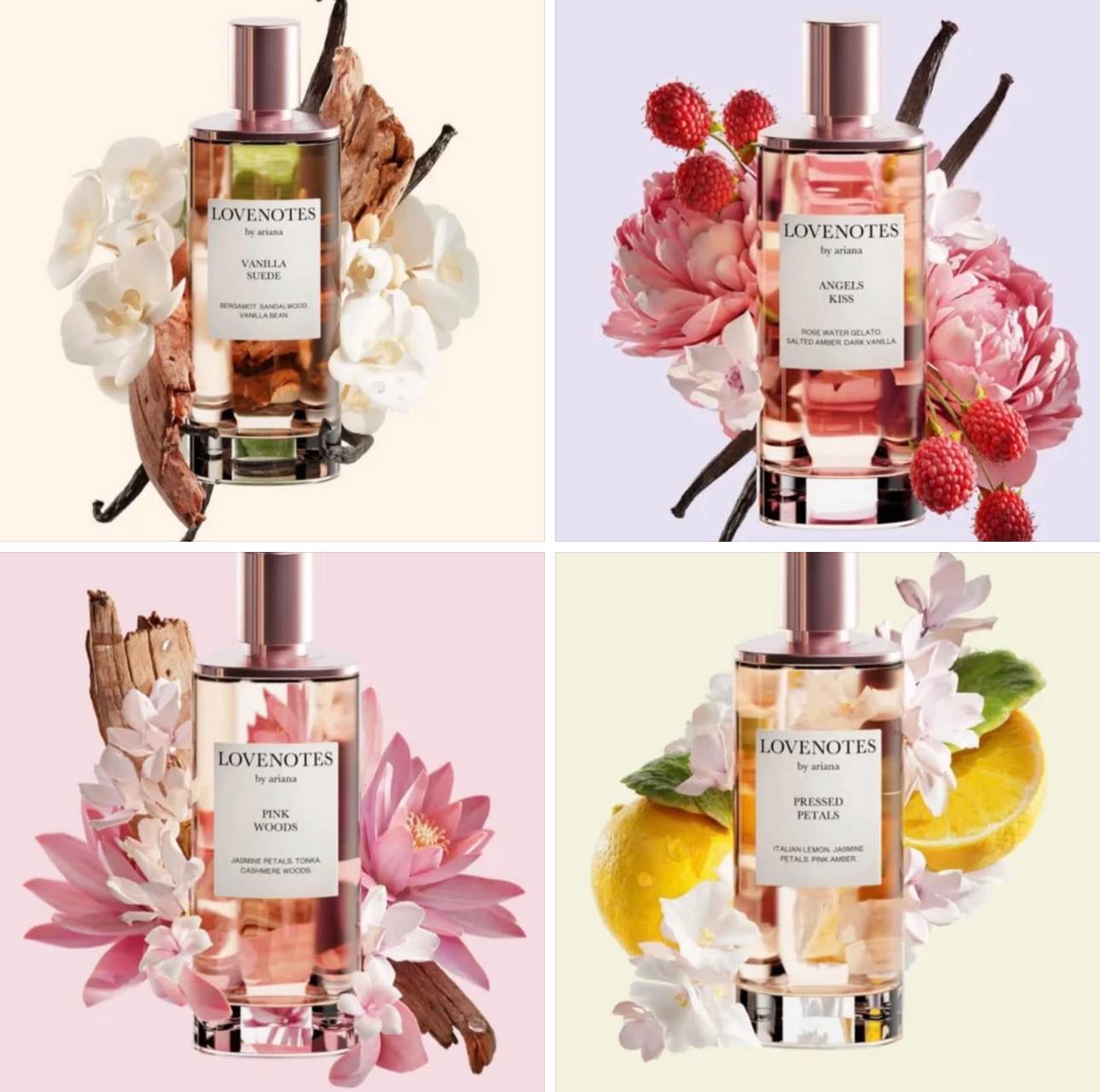 558866693_1344162027719937_5366916867382545231_n Coleccion Lovenotes - 4 Decant - Ariana Grande - Imagen 1