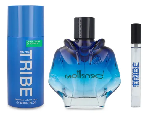 D_NQ_NP_820674-MLM80078440484_102024-O Benetton Set We Are Tribe Man 90Ml Edt 3PZ - Imagen 1