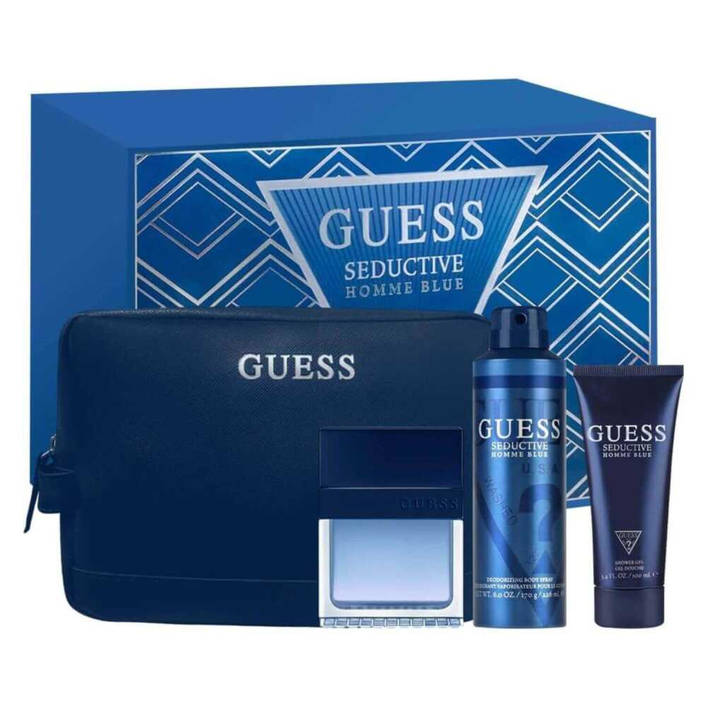 Diseno-sin-titulo-16-1-1 (1) Guess Set Seductive Homme Blue 100ml + Desodorante + Shower Gel + Cosmetiquera - Imagen 1