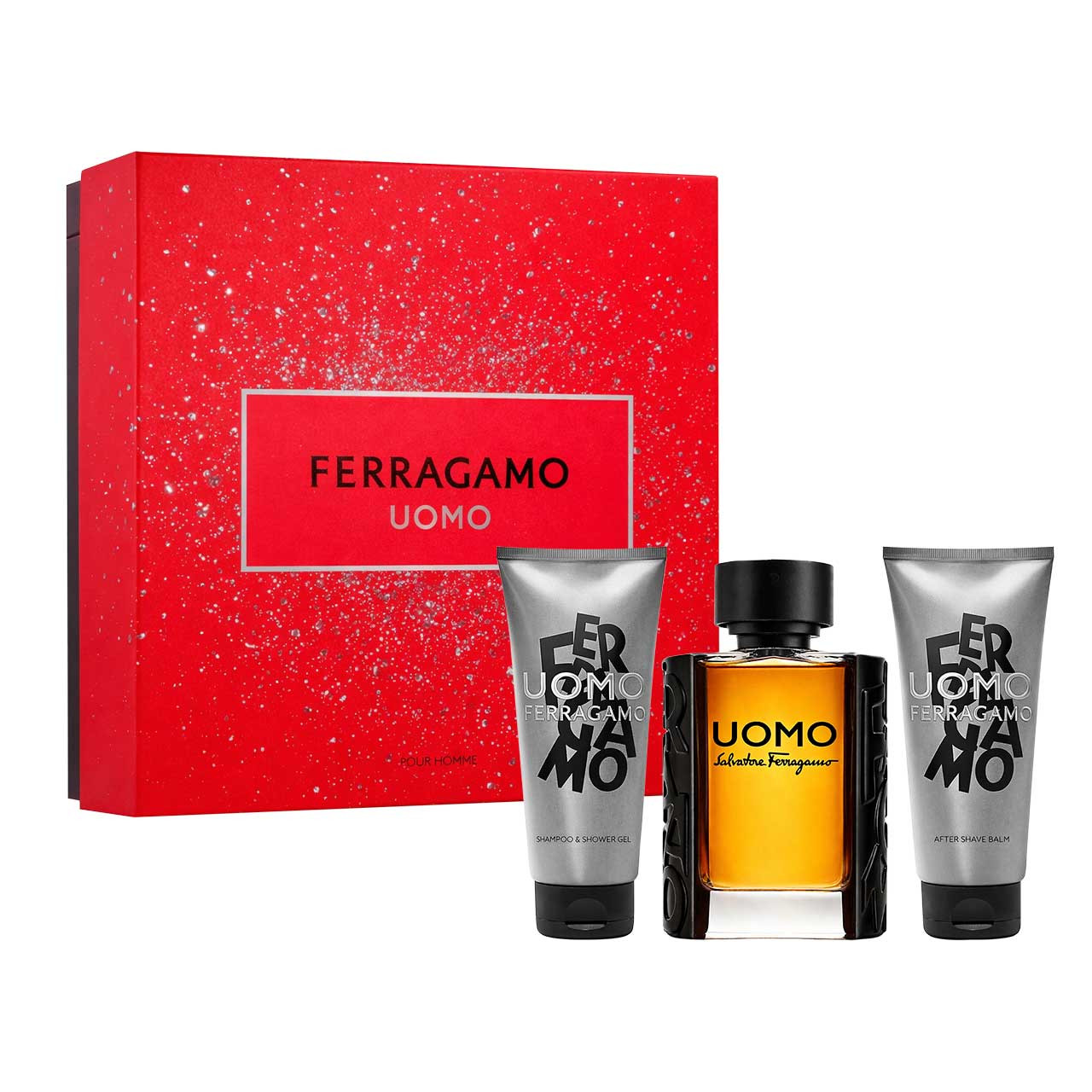 HUOMSET3__14094 Salvatore Ferragamo Set Uomo 100ml + Shampoo + After Shave - Imagen 1