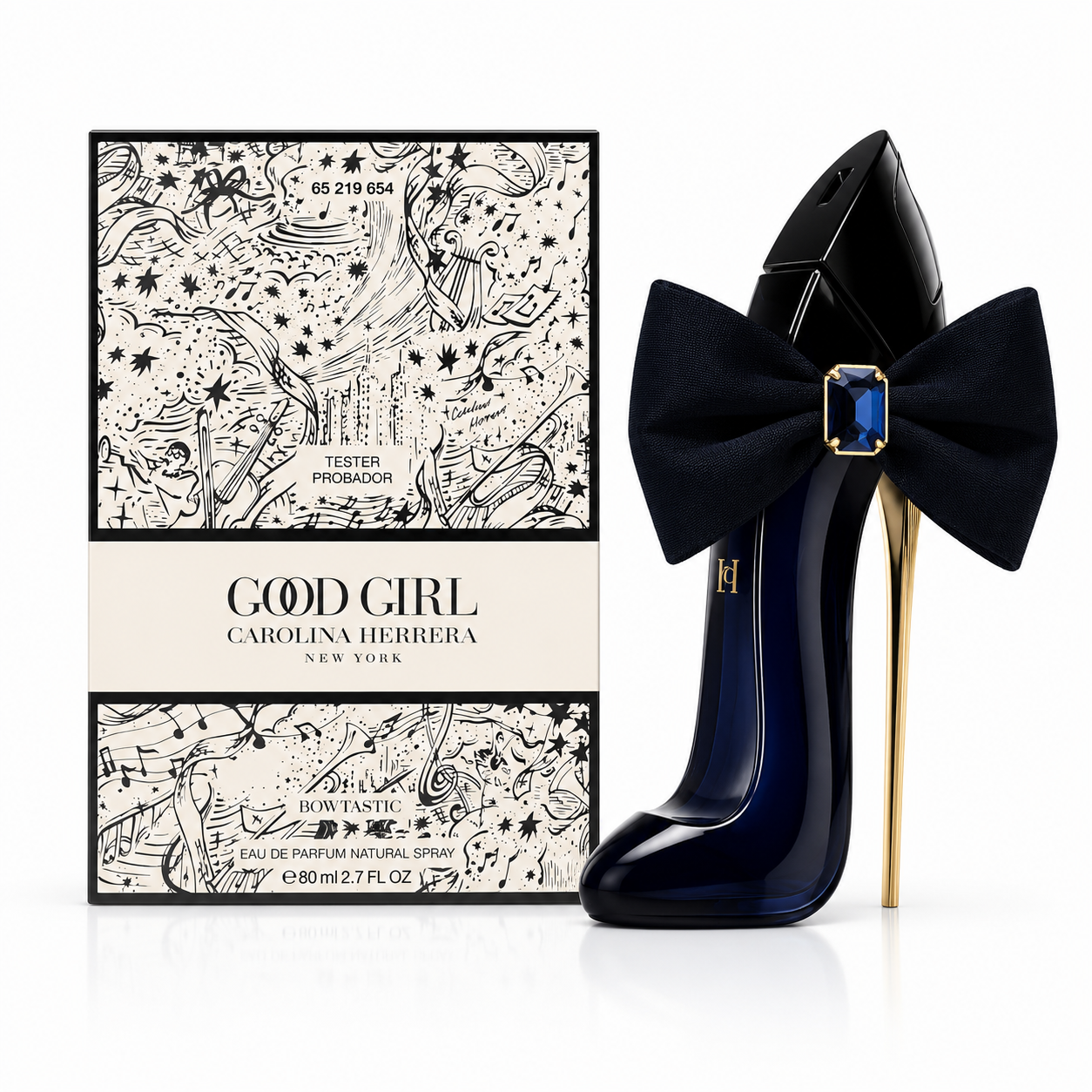 33f1b424-d512-4530-a50c-cc279b7cd506 Tester Carolina Herrera Good Girl Bowtastic 80ml - Imagen 1