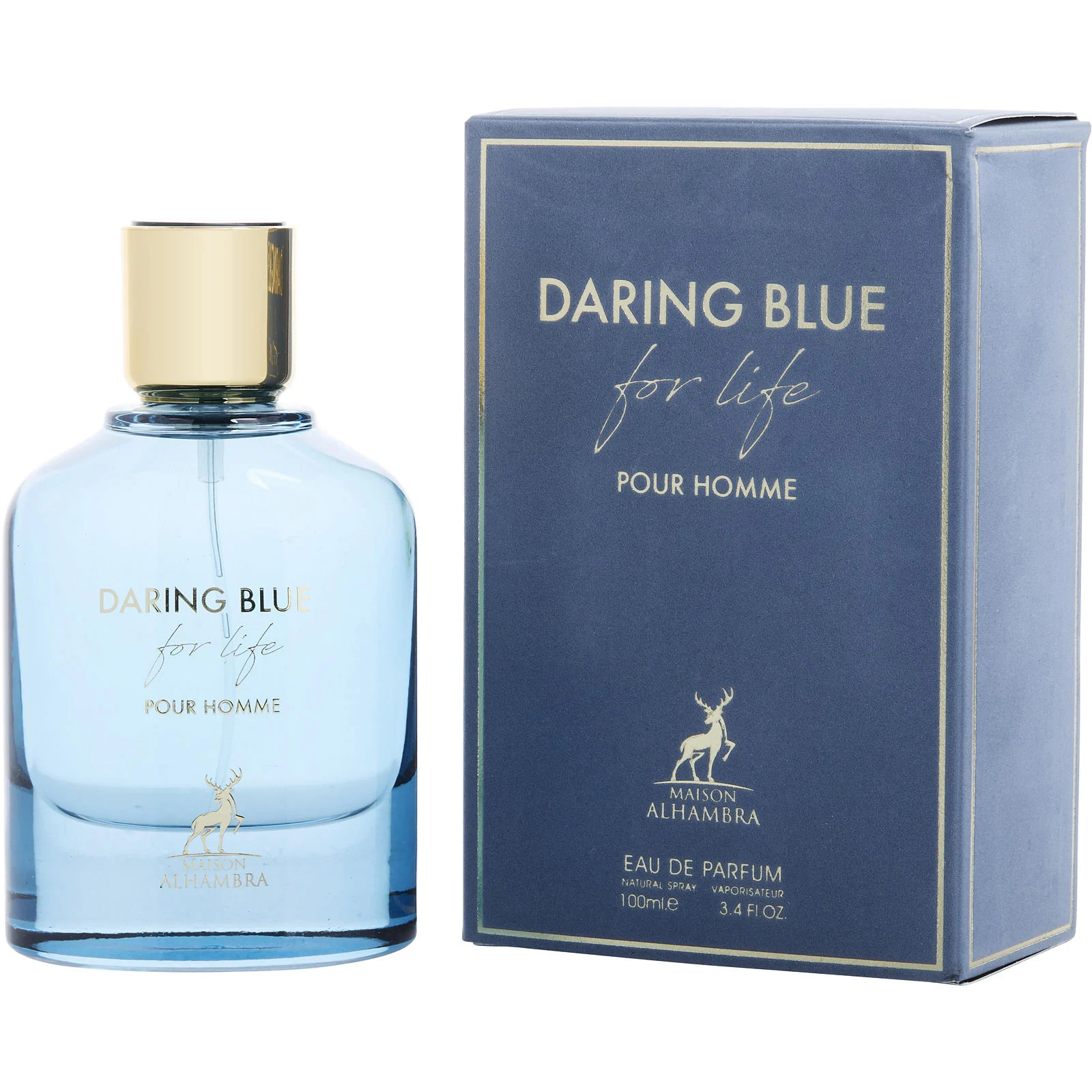484413 (1) Maison Alhambra Daring Blue For Life Pour Homme 100ml - Imagen 1
