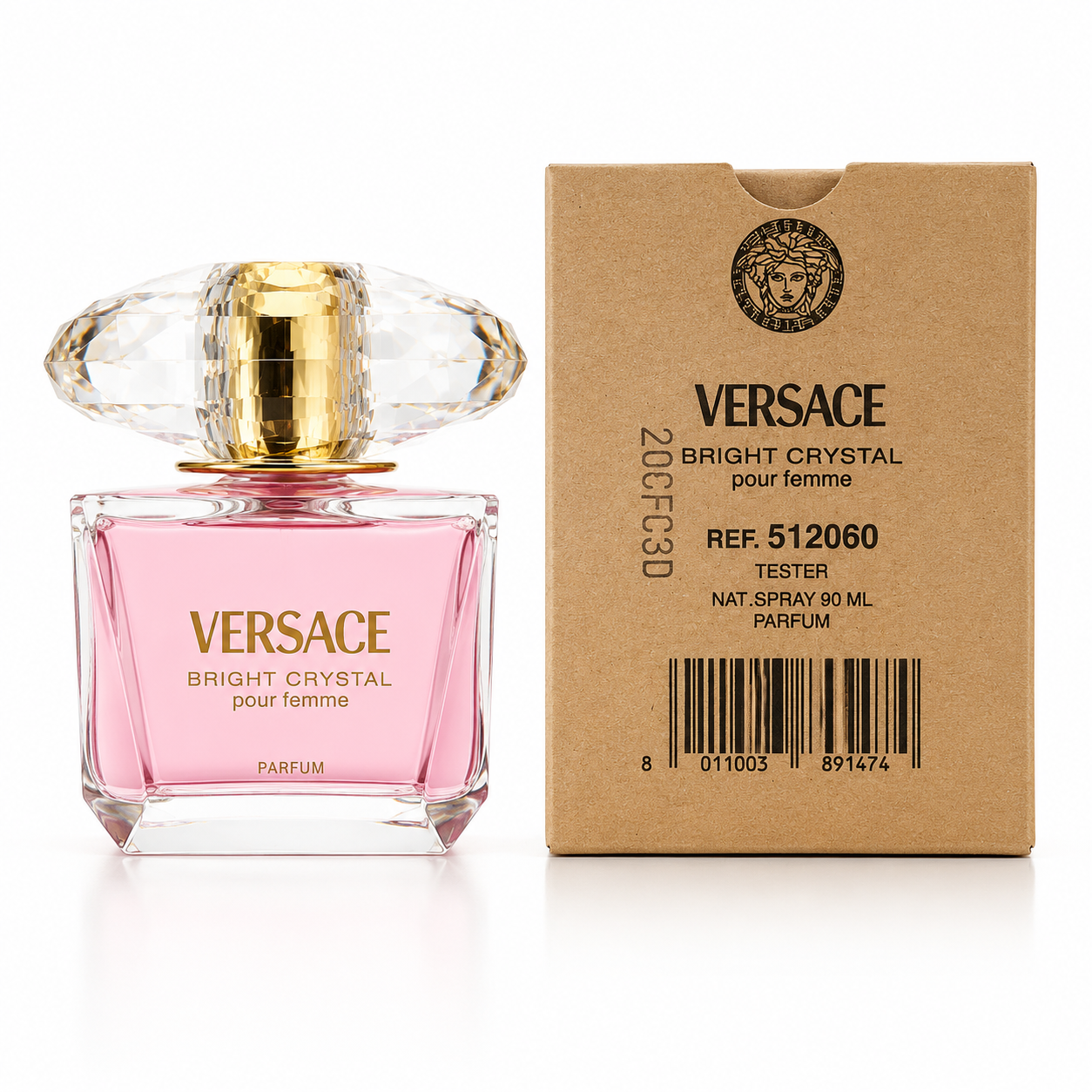 f9b9b646-5d0d-4a32-a2d1-cbba9ba5b239 Tester Versace Bright Crystal Parfum 90ml - Imagen 1