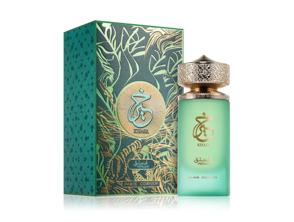 khair-pistachio-paris-corner-perfume-original-2-e1753166150207 Paris Corner Emir Khair Pistachio 100ml - Imagen 1