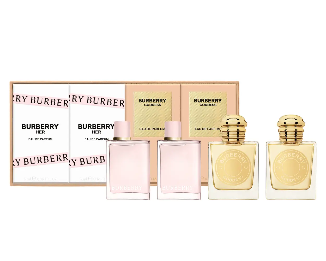 367493_3616305629159_02_1769 Burberry Set Minis Burberry Goddess 2 piezas 5ml + Burberry Her Eau de Parfum 2 piezas 5 ml - Imagen 1
