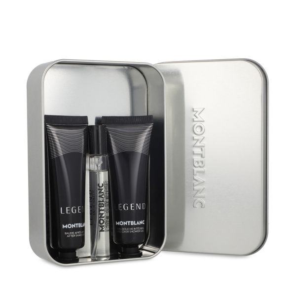 mb008g29_1 Montblanc Set Lata Perfume Eau de Tocador 7.5ml + Gel de Ducha 30ml + Crema para Despues de Afeitar 30ml - Imagen 1