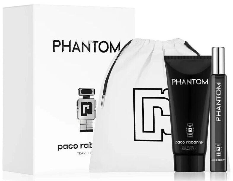 s-l1200 (6) Paco Rabanne Travel Kit Phantom EDT 10ml + Gel de Ducha + Neceser - Imagen 1
