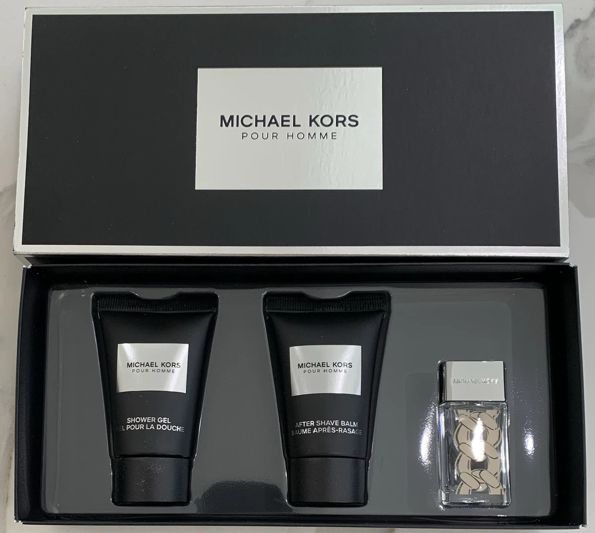 s-l1200 Michael Kors Set Agua de Perfume 5ml + Gel de Ducha 25ml + Balsamo Para Despues de Afeitar 25ml - Imagen 1