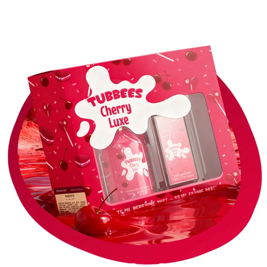 4cb5200e-1852-4e10-9e12-81ac399513a6 Tubbees Duo Cherry Luxe EDP 50ml + Perfume Mist 75ml - Imagen 1