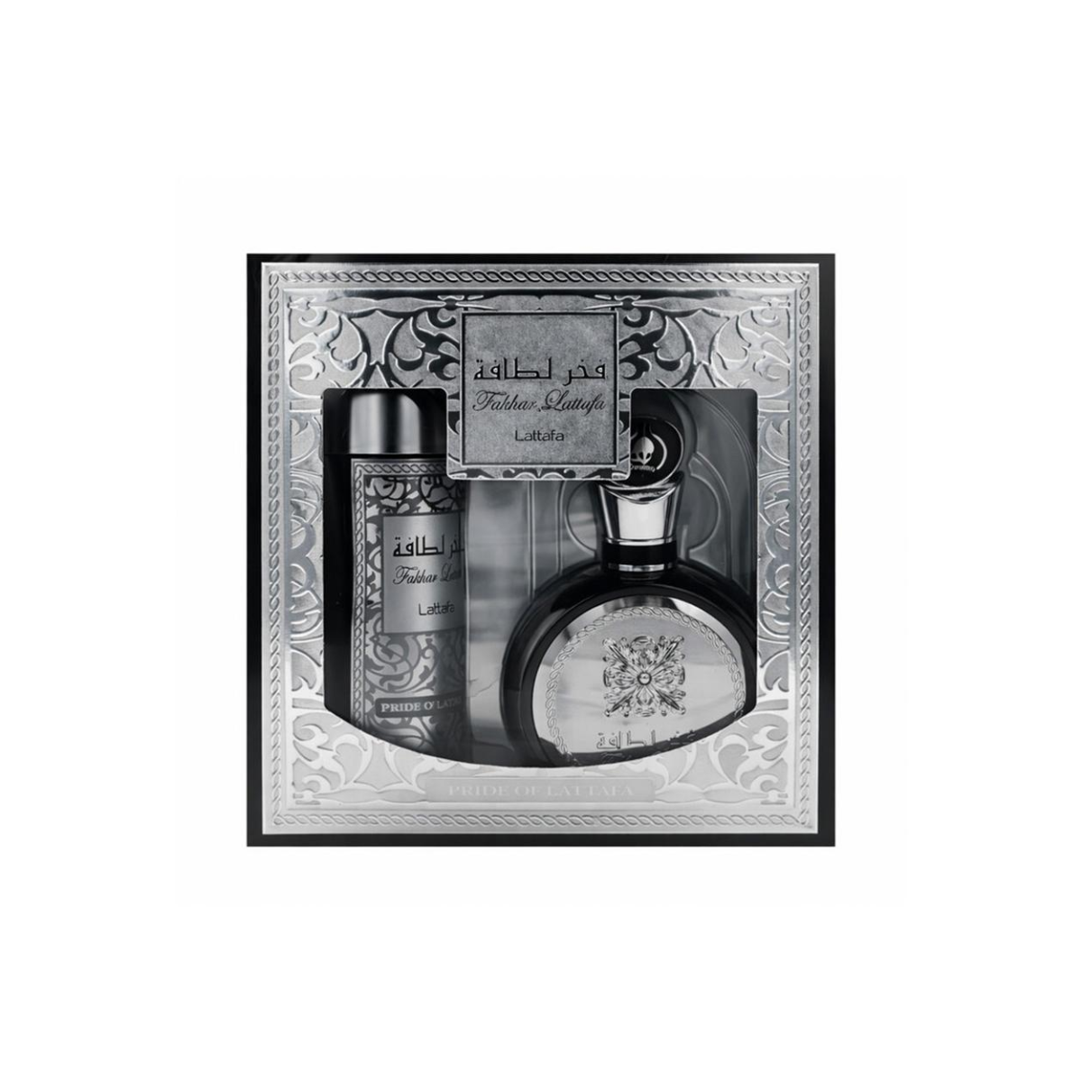 d02aeea62ea5e522769caad25245d5b8 Lattafa Set Fakhar Black 2 Piezas 100ml - Imagen 1